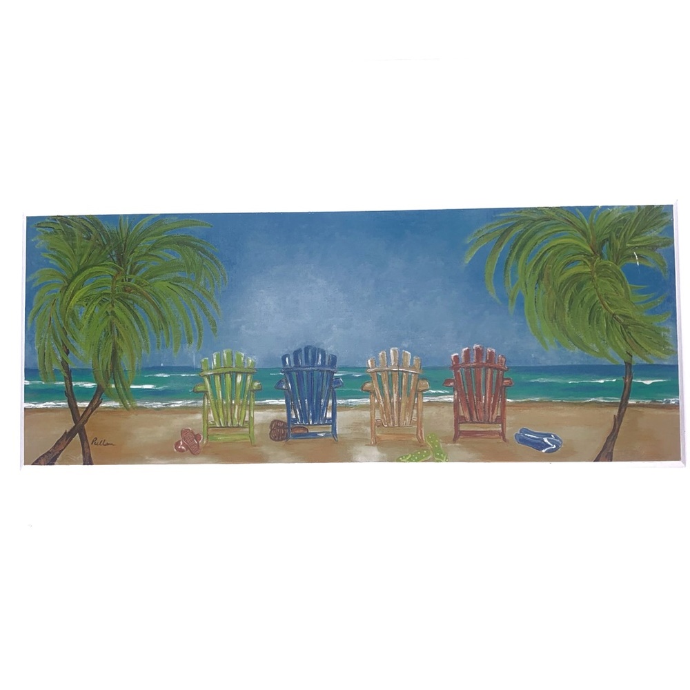 Beach Chairs Wall Art